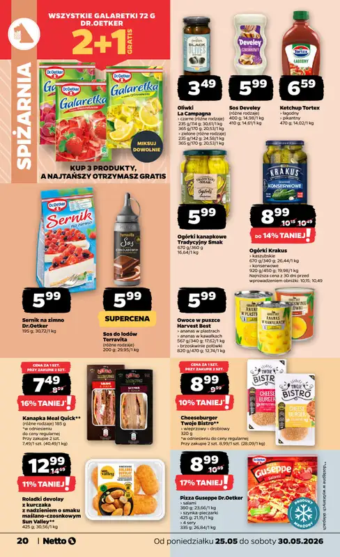 Netto - gazetka promocyjna Gazetka Spożywcza od poniedziałku 25.05 do soboty 30.05 - strona 20