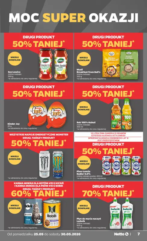 Netto - gazetka promocyjna Gazetka Spożywcza od poniedziałku 25.05 do soboty 30.05 - strona 7