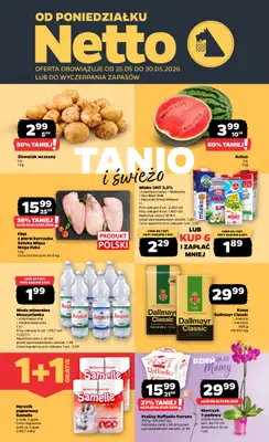Netto - gazetka promocyjna Gazetka Spożywcza od poniedziałku 25.05 do soboty 30.05