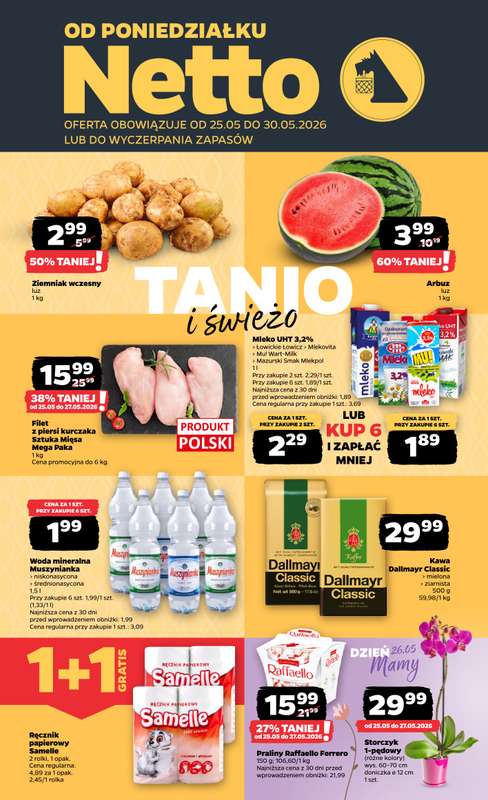 Netto - gazetka promocyjna Gazetka Spożywcza  do soboty 30.05