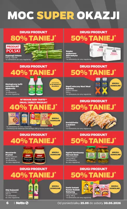 Netto - gazetka promocyjna Gazetka Spożywcza od poniedziałku 25.05 do soboty 30.05 - strona 6