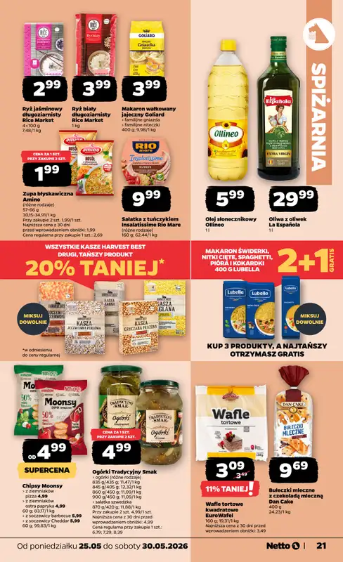 Netto - gazetka promocyjna Gazetka Spożywcza od poniedziałku 25.05 do soboty 30.05 - strona 21