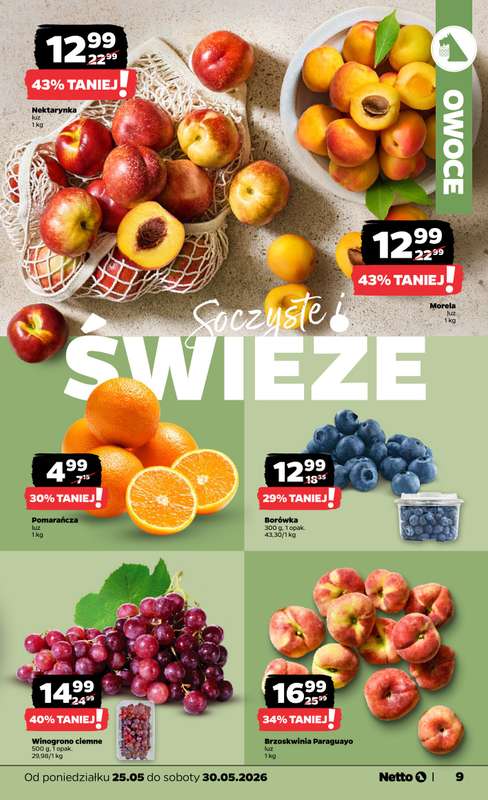 Netto - gazetka promocyjna Gazetka Spożywcza od poniedziałku 25.05 do soboty 30.05 - strona 9