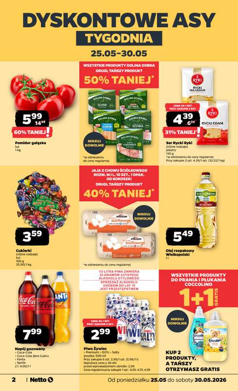 Netto - gazetka promocyjna Gazetka Spożywcza  do soboty 30.05 - strona 2
