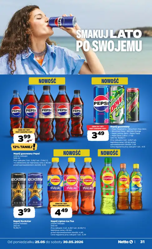 Netto - gazetka promocyjna Gazetka Spożywcza od poniedziałku 25.05 do soboty 30.05 - strona 31