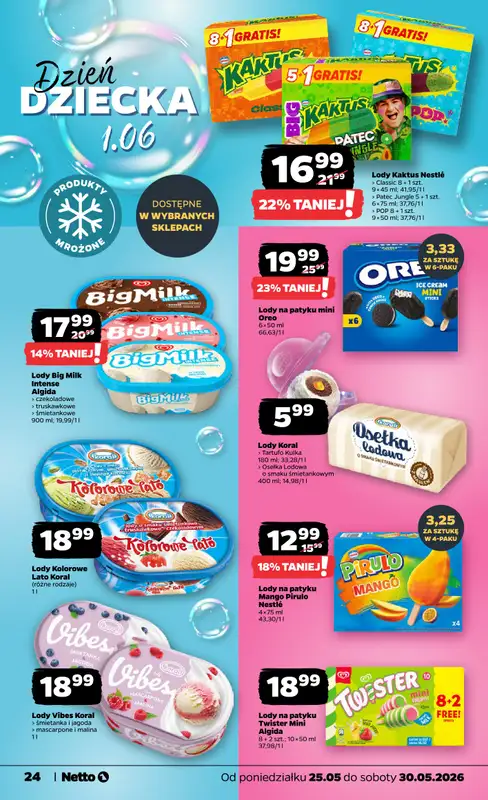 Netto - gazetka promocyjna Gazetka Spożywcza od poniedziałku 25.05 do soboty 30.05 - strona 24