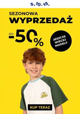 5.10.15 - gazetka promocyjna Wyprzedaż do -50% — jeszcze więcej produktów! od czwartku 21.05 