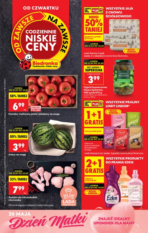 Biedronka - gazetka promocyjna Od czwartku, Z ladą tradycyjną  