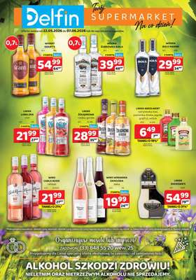 Delfin - gazetka promocyjna Ulotka alkoholowa  do niedzieli 07.06