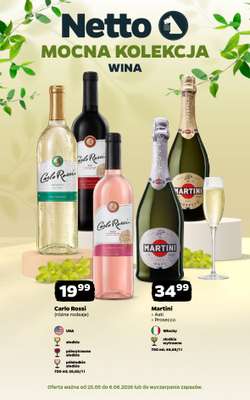 Netto - gazetka promocyjna Mocna Kolekcja - Wina  do soboty 06.06