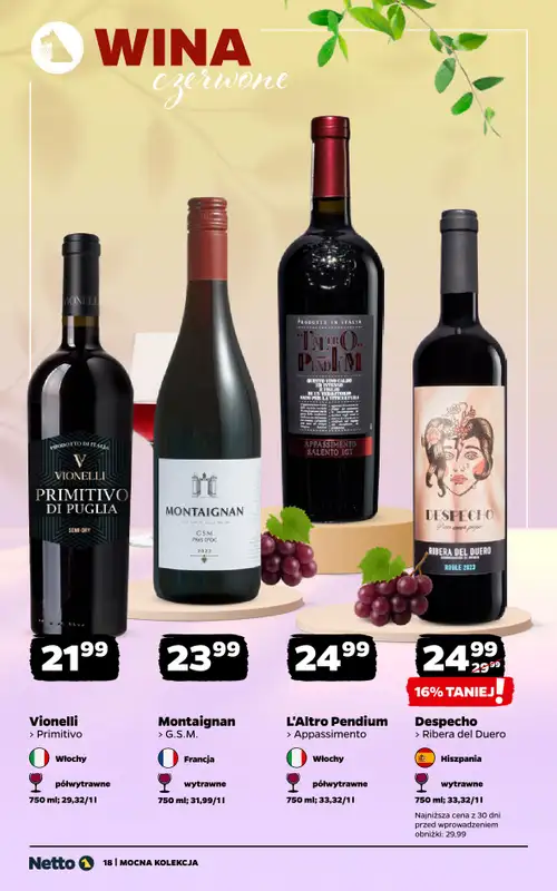 Netto - gazetka promocyjna Mocna Kolekcja - Wina  do soboty 06.06 - strona 18