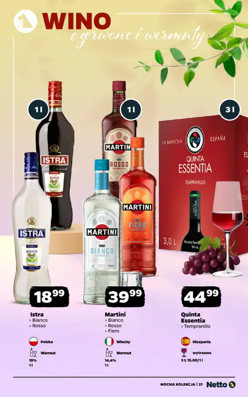 Netto - gazetka promocyjna Mocna Kolekcja - Wina  do soboty 06.06 - strona 21