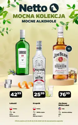 Netto - gazetka promocyjna Mocna Kolekcja - Mocne Alkohole  do soboty 06.06