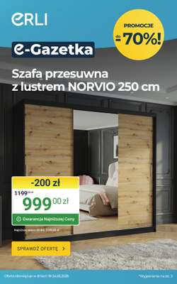 ERLI - gazetka promocyjna Urządź dom taniej z ERLI! od piątku 22.05 do niedzieli 24.05