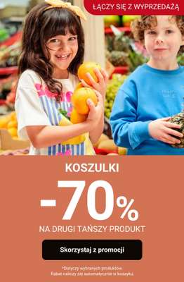 Smyk - gazetka promocyjna -70% na drugą koszulkę - łączy się z WYPRZEDAŻĄ! od piątku 22.05 do poniedziałku 25.05