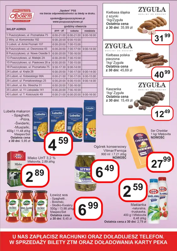 Społem - Blisko i Korzystnie - gazetka promocyjna Gazetka PSS Puszczykowo od piątku 22.05 do środy 03.06 - strona 2