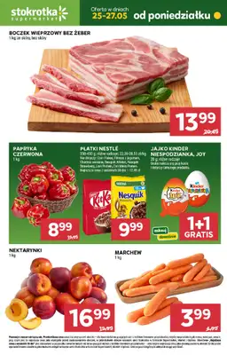 Stokrotka - gazetka promocyjna Hity na start od poniedziałku 25.05 do środy 27.05
