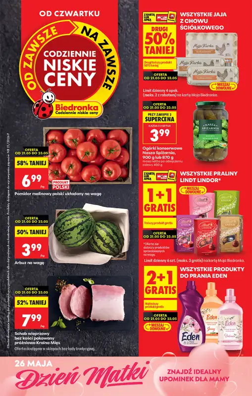 Biedronka - gazetka promocyjna Od czwartku  