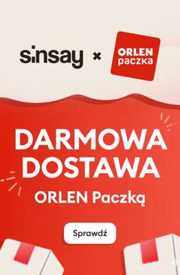 Sinsay - gazetka promocyjna Darmowa dostawa ORLEN Paczką od piątku 22.05 