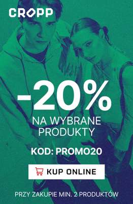 Cropp - gazetka promocyjna -20% na wybrane produkty przy zakupie min. 2 produktów od piątku 22.05 do poniedziałku 25.05
