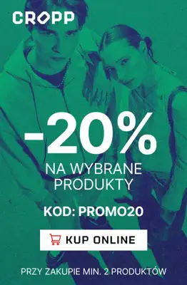 Cropp - gazetka promocyjna -20% na wybrane produkty przy zakupie min. 2 produktów od piątku 22.05 do poniedziałku 25.05