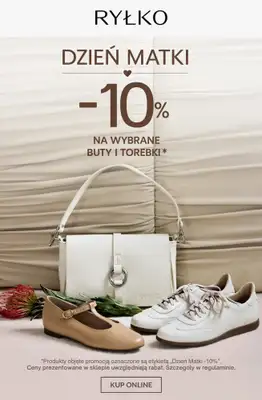 Ryłko - gazetka promocyjna -10% wybrane buty i torebki od piątku 22.05 