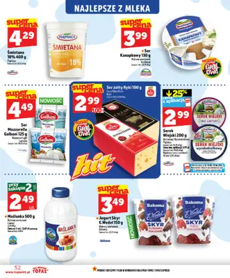 TOPAZ - gazetka promocyjna Nowa gazetka od czwartku, 28.05 od czwartku 28.05 do wtorku 02.06 - strona 52