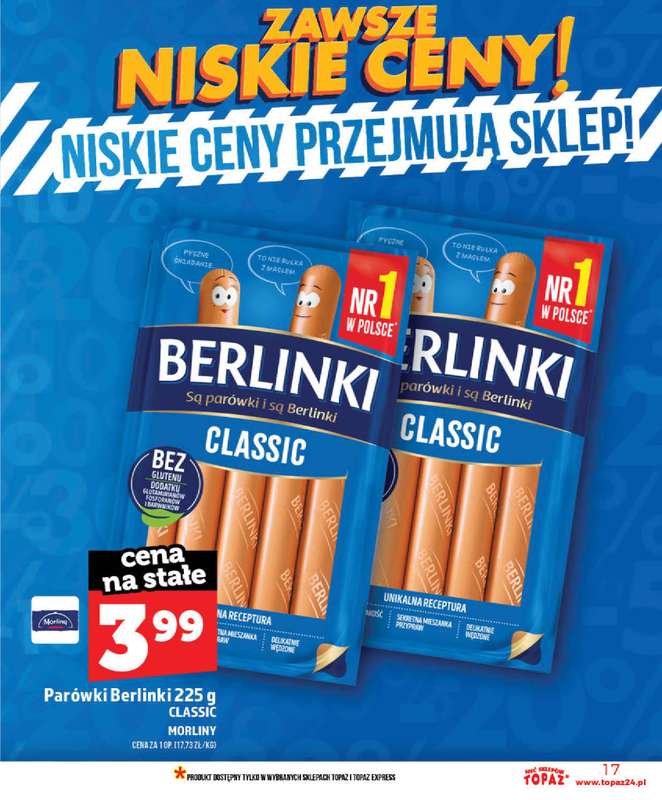 TOPAZ - gazetka promocyjna Nowa gazetka od czwartku, 28.05 od czwartku 28.05 do wtorku 02.06 - strona 17