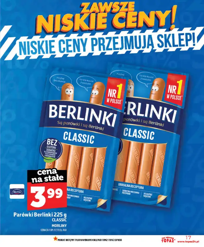 TOPAZ - gazetka promocyjna Nowa gazetka od czwartku, 28.05 od czwartku 28.05 do wtorku 02.06 - strona 17
