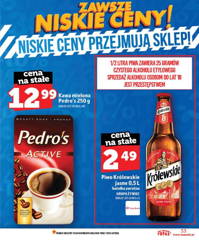 TOPAZ - gazetka promocyjna Nowa gazetka od czwartku, 28.05 od czwartku 28.05 do wtorku 02.06 - strona 33
