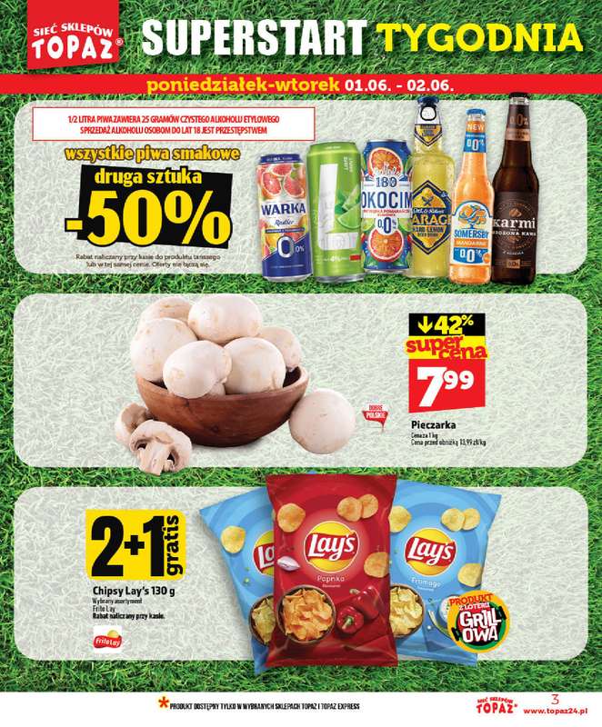 TOPAZ - gazetka promocyjna Nowa gazetka od czwartku, 28.05 od czwartku 28.05 do wtorku 02.06 - strona 3