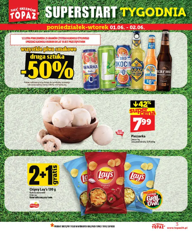 TOPAZ - gazetka promocyjna Nowa gazetka od czwartku, 28.05 od czwartku 28.05 do wtorku 02.06 - strona 3
