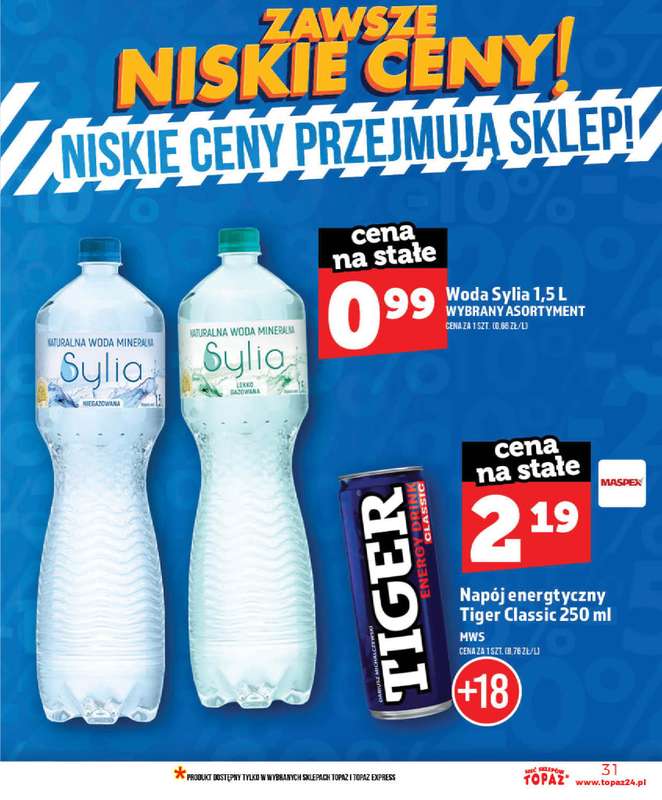 TOPAZ - gazetka promocyjna Nowa gazetka od czwartku, 28.05 od czwartku 28.05 do wtorku 02.06 - strona 31