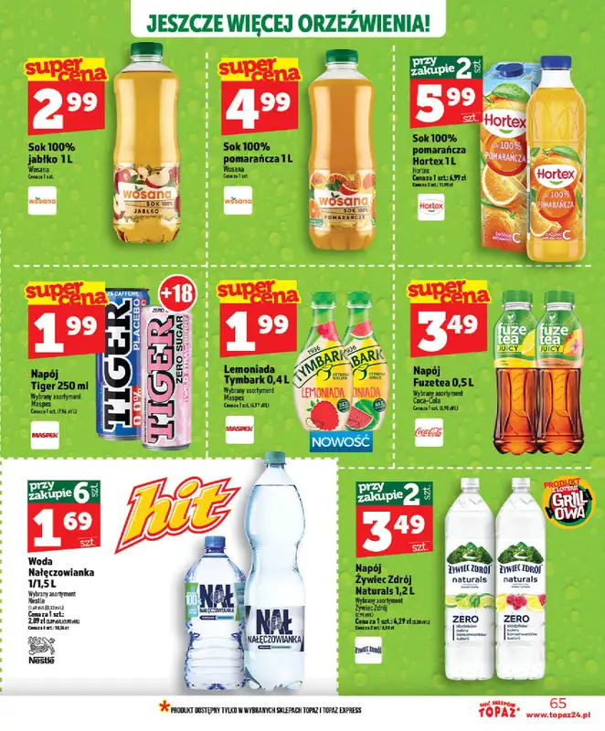 TOPAZ - gazetka promocyjna Nowa gazetka od czwartku, 28.05 od czwartku 28.05 do wtorku 02.06 - strona 65