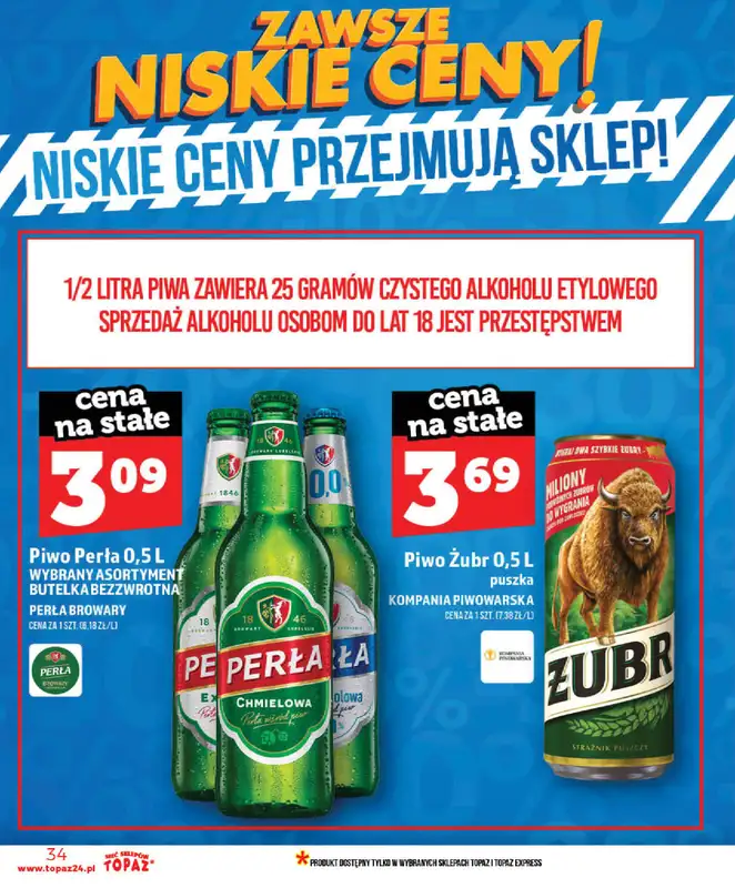 TOPAZ - gazetka promocyjna Nowa gazetka od czwartku, 28.05 od czwartku 28.05 do wtorku 02.06 - strona 34