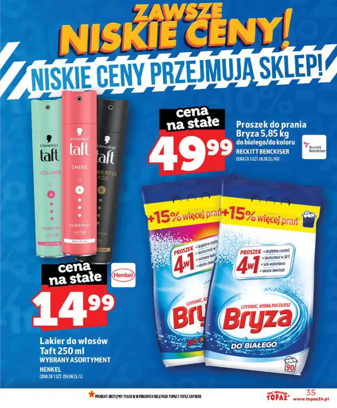 TOPAZ - gazetka promocyjna Nowa gazetka od czwartku, 28.05 od czwartku 28.05 do wtorku 02.06 - strona 35