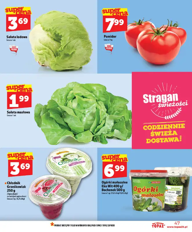 TOPAZ - gazetka promocyjna Nowa gazetka od czwartku, 28.05 od czwartku 28.05 do wtorku 02.06 - strona 47