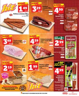 TOPAZ - gazetka promocyjna Nowa gazetka od czwartku, 28.05 od czwartku 28.05 do wtorku 02.06 - strona 51