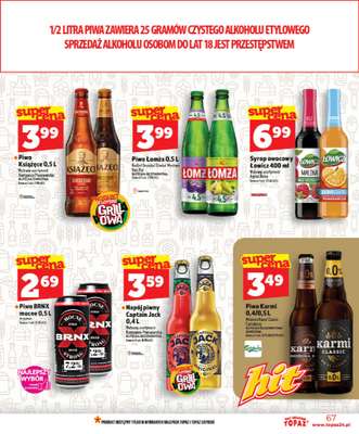 TOPAZ - gazetka promocyjna Nowa gazetka od czwartku, 28.05 od czwartku 28.05 do wtorku 02.06 - strona 67