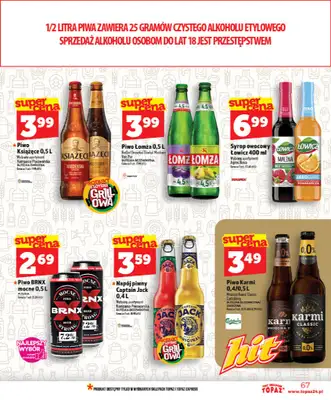 TOPAZ - gazetka promocyjna Nowa gazetka od czwartku, 28.05 od czwartku 28.05 do wtorku 02.06 - strona 67