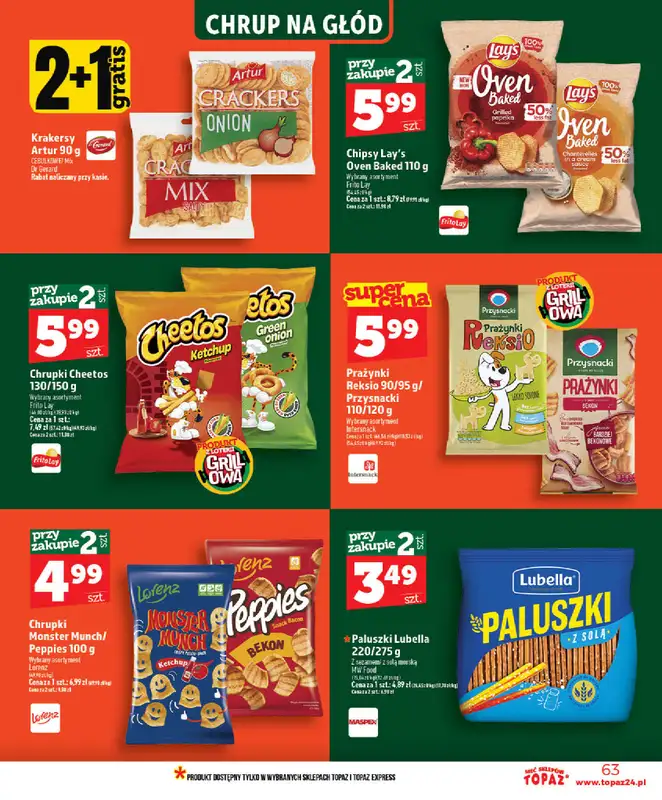 TOPAZ - gazetka promocyjna Nowa gazetka od czwartku, 28.05 od czwartku 28.05 do wtorku 02.06 - strona 63