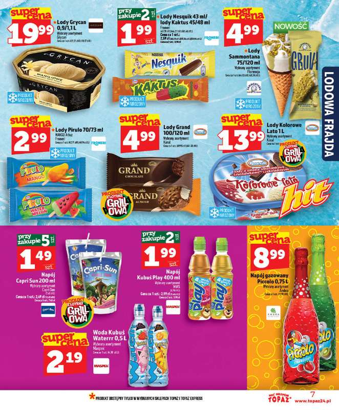TOPAZ - gazetka promocyjna Nowa gazetka od czwartku, 28.05 od czwartku 28.05 do wtorku 02.06 - strona 7