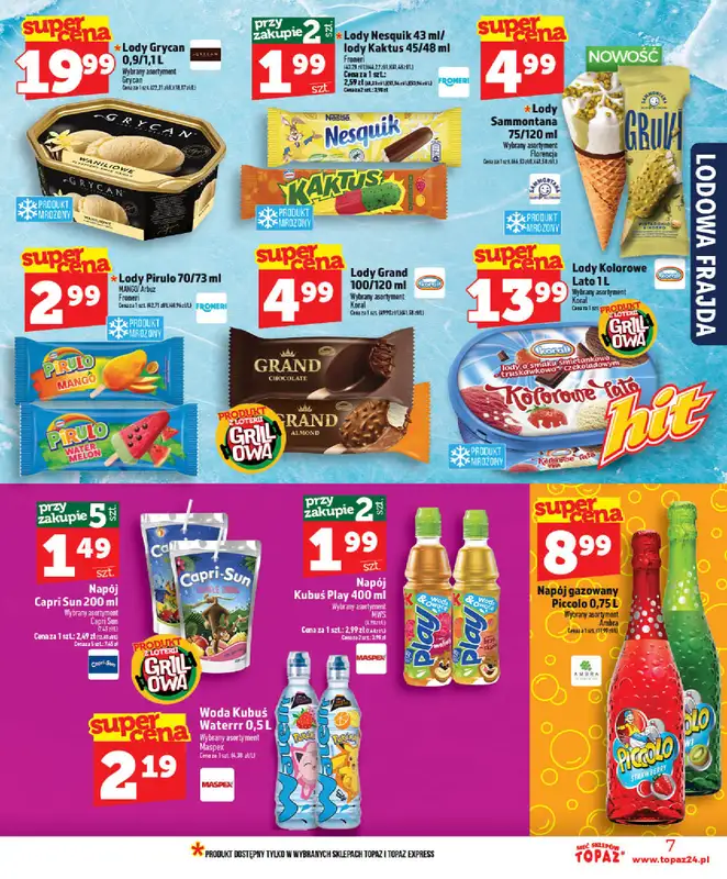 TOPAZ - gazetka promocyjna Nowa gazetka od czwartku, 28.05 od czwartku 28.05 do wtorku 02.06 - strona 7