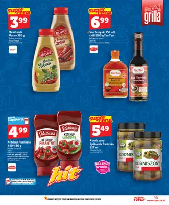 TOPAZ - gazetka promocyjna Nowa gazetka od czwartku, 28.05 od czwartku 28.05 do wtorku 02.06 - strona 45