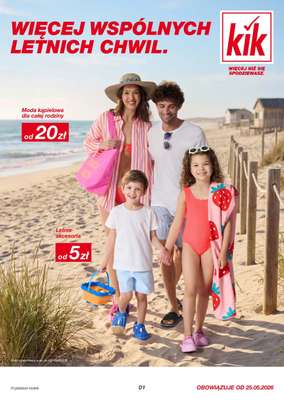 KiK - gazetka promocyjna Gazetka od poniedziałku 25.05 do niedzieli 31.05