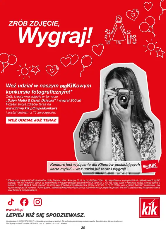KiK - gazetka promocyjna Gazetka od poniedziałku 25.05 do niedzieli 31.05 - strona 20