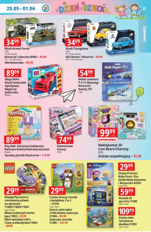 Leclerc - gazetka promocyjna Oferta E.Leclerc | Tanio to tu! od poniedziałku 25.05 do poniedziałku 01.06 - strona 21
