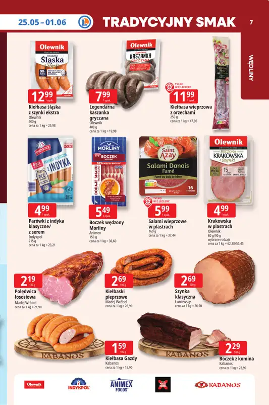 Leclerc - gazetka promocyjna Oferta E.Leclerc | Tanio to tu! od poniedziałku 25.05 do poniedziałku 01.06 - strona 7