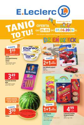 Leclerc - gazetka promocyjna Oferta E.Leclerc | Tanio to tu! od poniedziałku 25.05 do poniedziałku 01.06