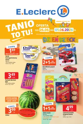 Leclerc - gazetka promocyjna Oferta E.Leclerc | Tanio to tu! od poniedziałku 25.05 do poniedziałku 01.06